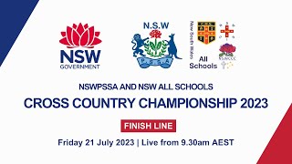 2023 NSWPSSA and NSW All Schools Cross Country Championship  Finish Line [upl. by Aztin]