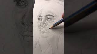 Realism Drawing  drawing hyperrealism hyperrealstic art artist painting portrait shorts [upl. by Anyd]