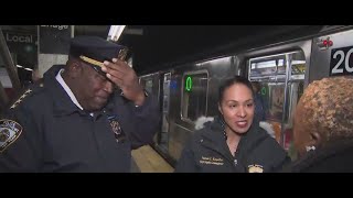 NYPD executives ride the subway We have to do better [upl. by Yrrat]