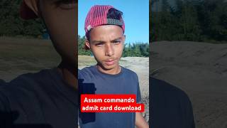 Assam police commando running status assam black commondo admit card download 2024 [upl. by Argile]