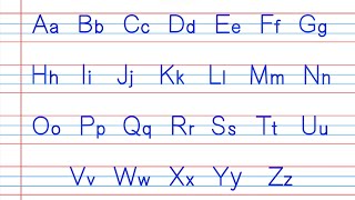 Writing Capital and Small Letters Alphabet A To Z  English Alphabets A to Z  a b c d [upl. by Eiramave]