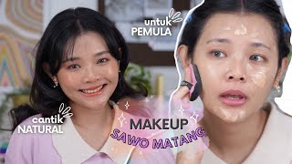 MAKEUP KULIT SAWO MATANG CANTIK NATURAL TERNYAMAN UNTUK PEMULA  RIRIEPRAMS [upl. by Asilat]