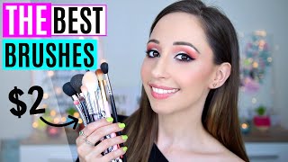 My Favorite Makeup Brushes 2019 Drugstore Affordable and High End  Vasilikis Beauty Tips [upl. by Derrej]