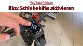 Schiebehilfe beim EBike mit dem sportlichem Bosch Kiox Display aktivieren [upl. by April595]