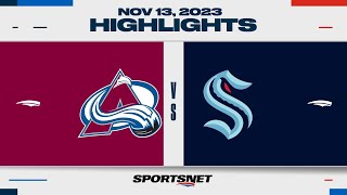 NHL Highlights  Avalanche vs Kraken  November 13 2023 [upl. by Yared309]