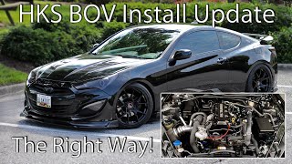 Genesis Coupe 20T HKS BlowOff Valve installation update [upl. by Essinger]