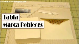 Cómo hacer Sobres y Cajas con la Tabla marca dobleces de Martha Stewart  Luisa PaperCrafts [upl. by Anyal]