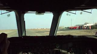 RAF VC10 XV107 Taxy and Takeoff RAF Akrotiri from Flight Deck [upl. by Anali]