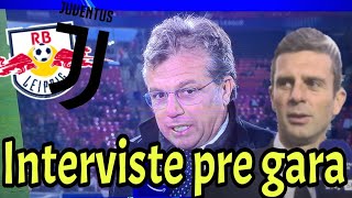 Lipsia vs Juve Interviste pre gara di Giuntoli e Motta quoti cambi a centrocampoquot [upl. by Yadroc]