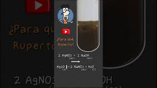 Precipitación del Óxido de plata AgNO3  NaOH  Ag2O  NaNO3  H2O química quimica ciencia [upl. by Gefell]