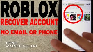 ✅ How To Recover Roblox Account No Email or Phone From Start To Finish 🔴 [upl. by Zampardi]