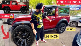 Finally 26inch Thar me Alloys Lagadiye Worth 5Lakh😱 [upl. by Odrautse]