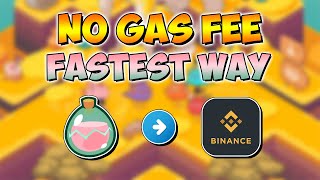 SLP TO BINANCE NO GAS FEE FASTEST WAY [upl. by Kopple]