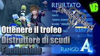 Kingdom Hearts 3  Guida minigiochi  Ottenere il trofeo Distruttore di scudi facilmente [upl. by Rooker]