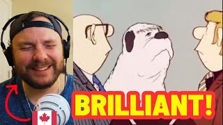 Canadian Reacts to German Cartoon by Loriot  Sprechender Hund Talking Dog [upl. by Ibmat]