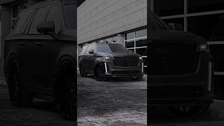 Matte Black Escalade V on 28” JTX Forged Monoforged Wheels 🦾 [upl. by Notniuq]