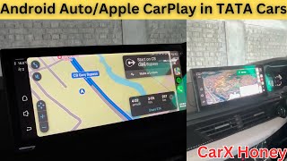 Android AutoApple CarPlay in Tata Cars  All Doubts Cleared  CarX Honey [upl. by Shuler90]