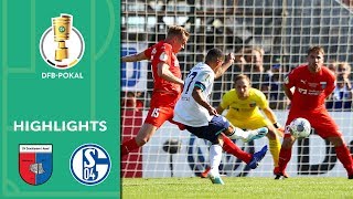 Successful Wagner debut  DrochtersenAssel vs Schalke 04 05  Highlights  DFBPokal  1st Round [upl. by Euseibbob]