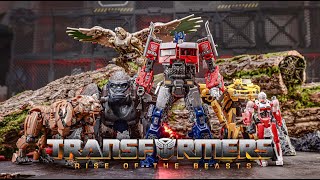 Transformers Rise of the beasts stop motion SS102 Optimus PrimeSS101 scourge [upl. by Adoree]