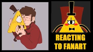 BILL CIPHER Reacts to YOUR FANART Part 11 [upl. by Atirb]