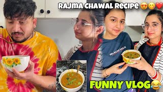 Rajma Chawal Recipe 😍😋❤️ funny Vlog  Keep support  Angel kitchen [upl. by Hengel305]