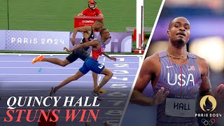 Quincy Hall Stuns Matthew HudsonSmith to Win Mens 400m  Athletics Olympics 2024 [upl. by Sayette]