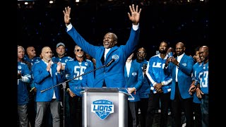 Lomas Brown is Inducted into the Pride of the Lions [upl. by Meier]