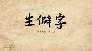 《生僻字》陈柯宇 Sheng Pi Zi Pinyin الكلمات الصينية الصعبة  الترجمة العربية [upl. by Nnawtna]