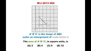 CSECMathsP1s019  Area w Enlargement of Scale Factor 2 [upl. by Teiv]