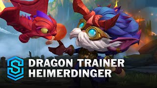 Dragon Trainer Heimerdinger Wild Rift Skin Spotlight [upl. by Eerased626]