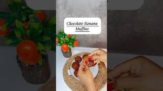 How To Make CHOCOLATE BANANA MUFFINS  MYKITCHENBUDDY recipe youtubeshorts muffins [upl. by Watt57]