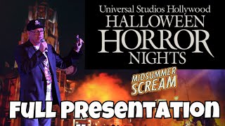 Universal Studios Halloween Horror Nights Panel Midsummer Scream 2024 [upl. by Ventre]