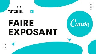 Comment faire exposant sur Canva [upl. by Enrev]