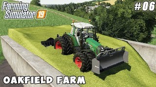 Grass silage harvesting barley  Farming on Oakfield Farm  Farming simulator 19  Timelapse 06 [upl. by Baoj]