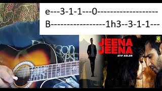 Jeena jeena  Badlapur  Atif Aslam  Chords ang Lyrics [upl. by Glynda723]