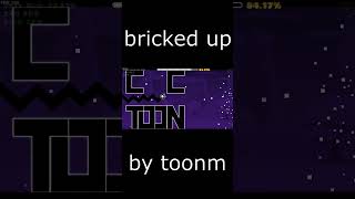 bricked up by toonm wave challenge  Geometry dash [upl. by Homovec782]