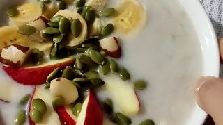 AVENA cocinada con frutas y semillas para DESAYUNAR saludable [upl. by Oecile]