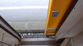 Opening the door of a CFL 2000 train from the inside CFL 2010  Railroad Station EschsurAlzette [upl. by Auhs]