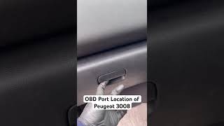 OBD port location of Peugeot 3008  OBD 2 obd peugeot [upl. by Enitsirc]