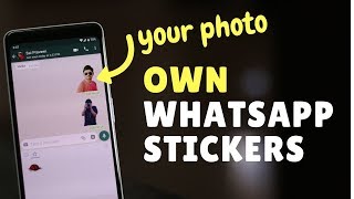 How To Make WhatsApp Stickers With Your Photos [upl. by Yrtua80]