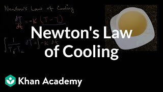 Newtons Law of Cooling  First order differential equations  Khan Academy [upl. by Eimac]