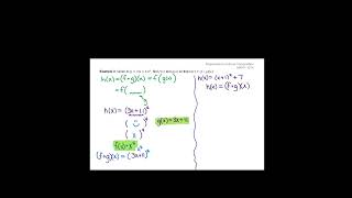 Given a Composite Function Find the Original Two Functions [upl. by Curzon]