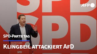 SPDChef quotDie AfD führt dieses Land ins Verderbenquot  AFP [upl. by Sorce]