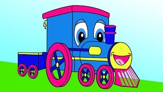 quotStevie Steamer the Trainquot  Counting Shapes 5  10 Adventure Toddler Learning Teach Babies amp Kids [upl. by Yecnay]