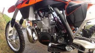 KTM 250 SX 2014 first start up [upl. by Farrel]