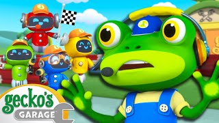 Formula Gecko 🏁  Go Geckos Garage  Kids Cartoons [upl. by Aikenat452]