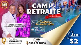 1erJ  2e SESSION 2  CAMP DE RETRAITE DE FIN DANNEE AVEC LE PROPHETE RODRIGUE NDEFFO 04122024 [upl. by Lihcox]