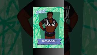 Tonight’s special guest referee MacDoesIt shorts halloween timelapse wrestling illustration [upl. by Navanod112]