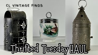 Thrifted Tuesday Stunning Vintage Home Decor Haul [upl. by Reddin]