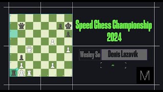 Speed Chess Championship 2024Denis LazavikWesley SoKing chess match Mytharchi [upl. by Eixor]